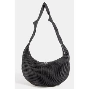 Fame Textured Mesh Knot Shoulder Bag